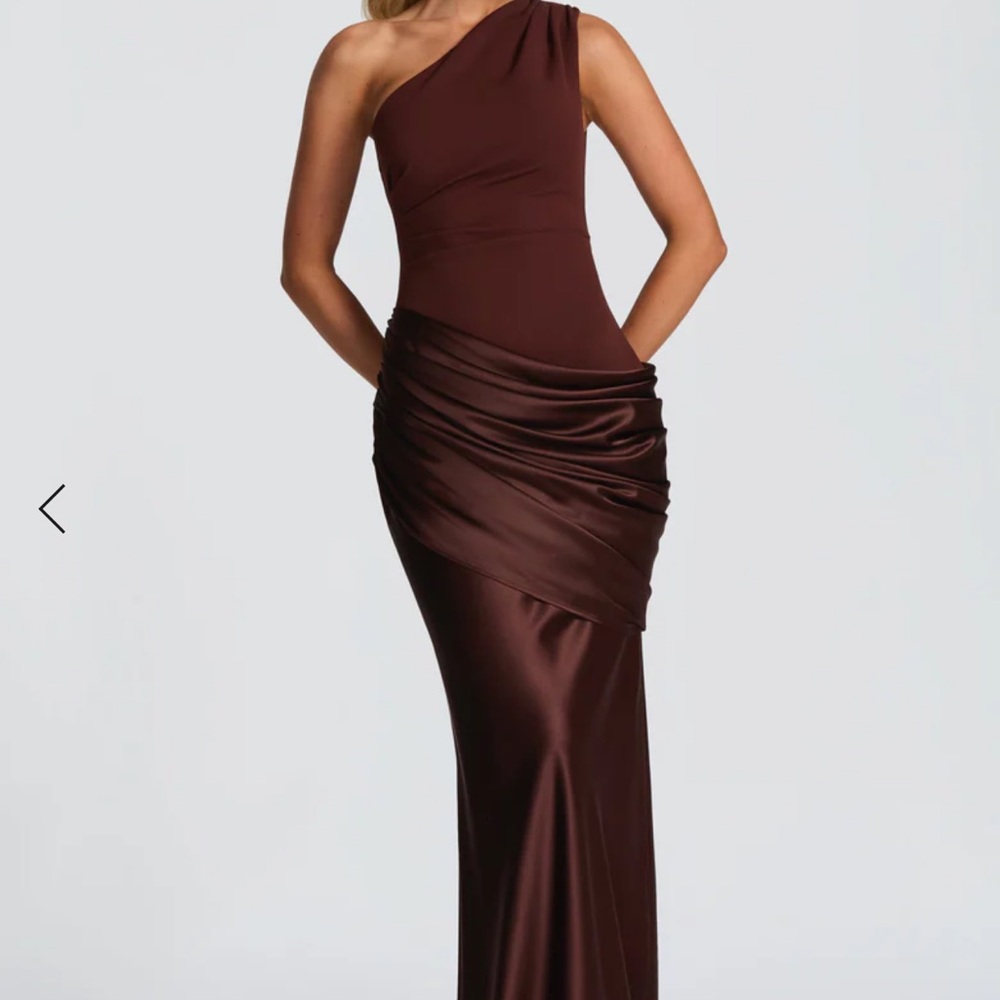SADONA MAXI DRESS - PLUM BROWN - Picture 2 of 6